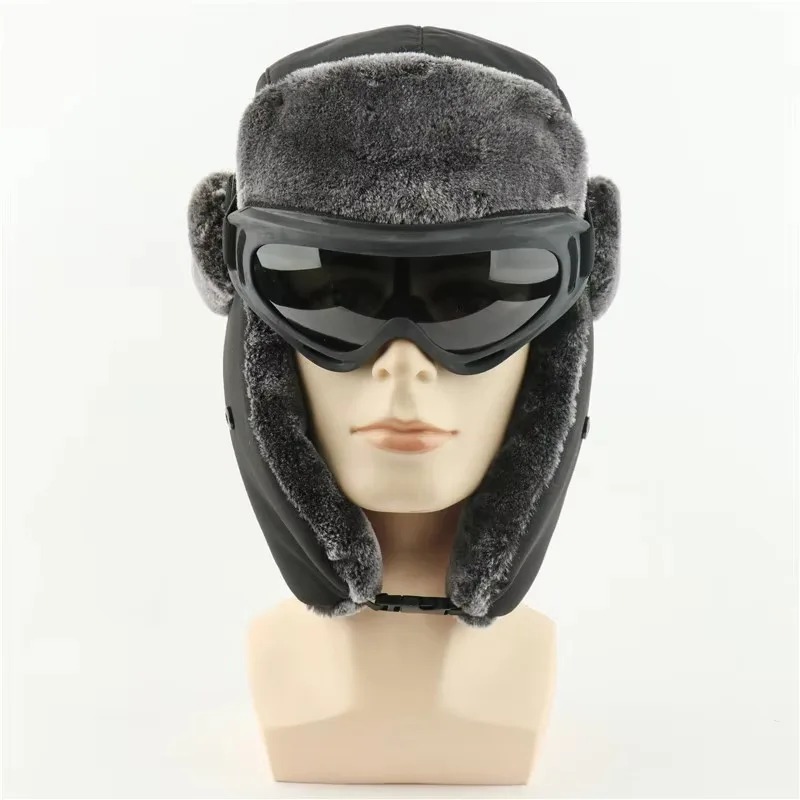스노우 스키 군용 우샨카 모자 고글 포함 인조 토끼털  - Trapper Hat Ear Flap 리뷰 및 가격