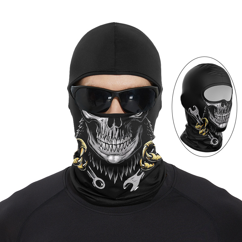 재미있는 유인원 입 해골 바라클라바 풀 페이스 반다나, - Skull Cap Helmet Liner 리뷰 및 가격