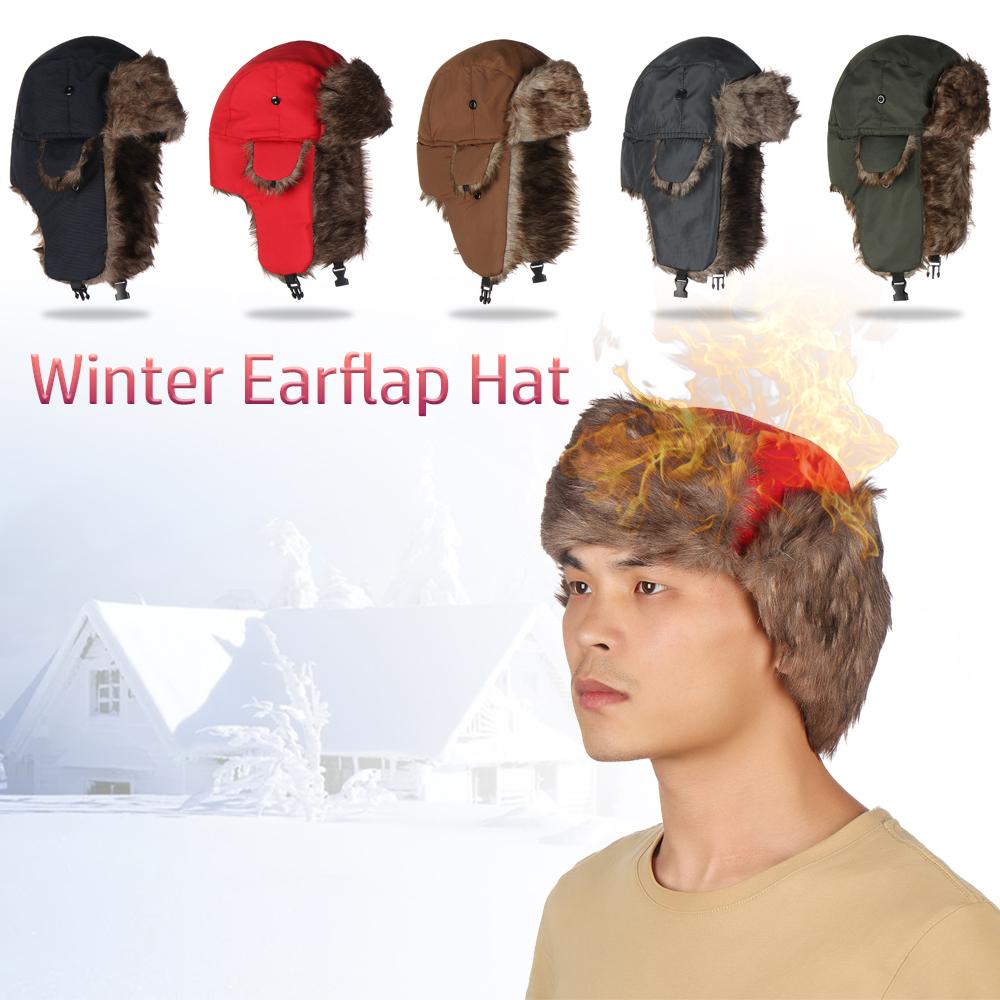따뜻한 귀덮개 트래퍼 겨울 모자 스키 모자 러시아 우샨 - Trapper Hat Ear Flap 리뷰 및 가격
