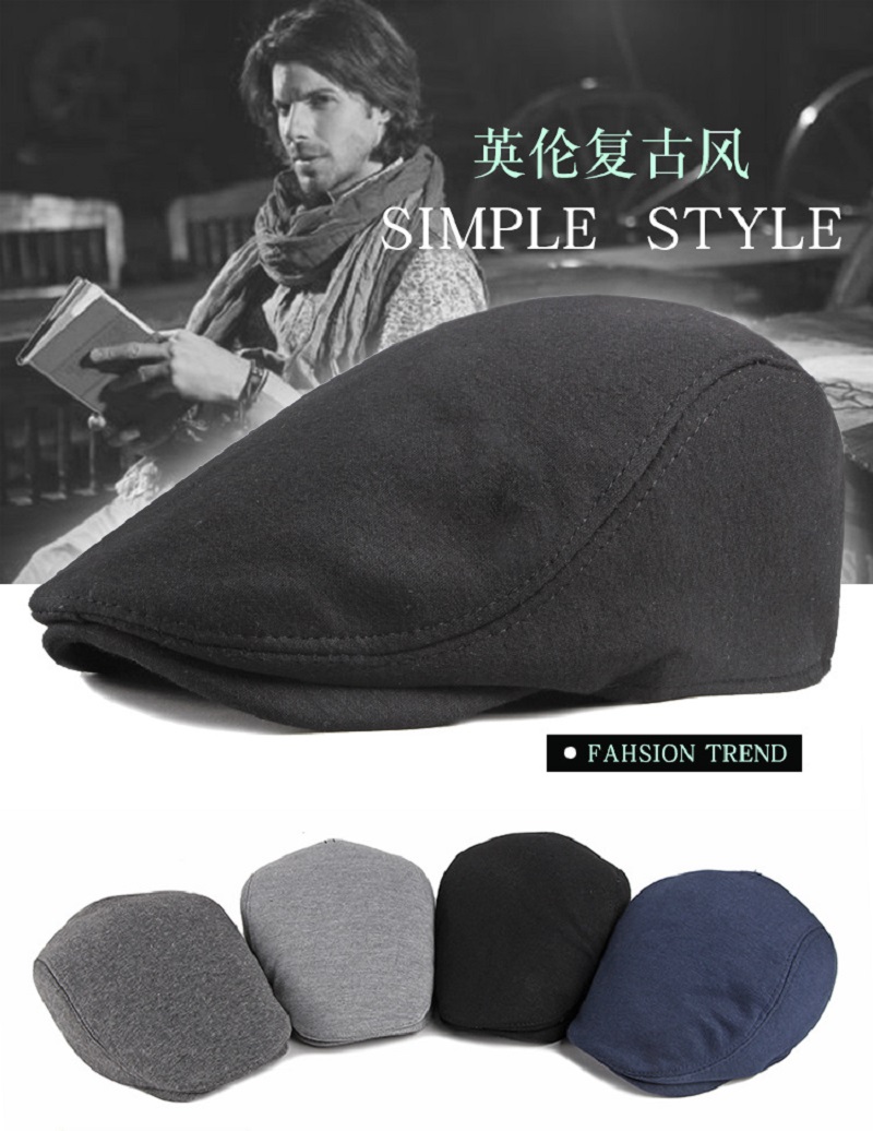남성용 양모 혼방 뉴스보이 플랫 캡, 헤링본 트위드 모 - Dad Hat Cotton 리뷰 및 가격