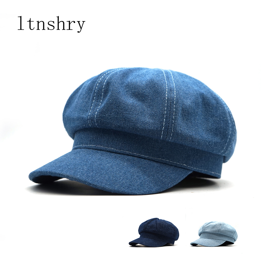 여성용 레저 팔각형 모자, 데님 베레모 모자, 카우보이 - Dad Hat Cotton 리뷰 및 가격